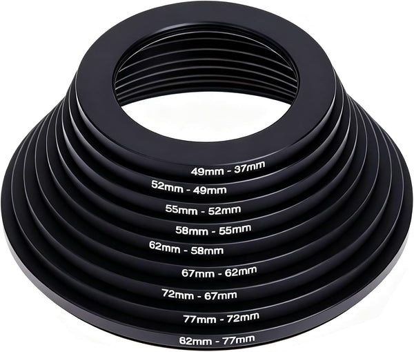 Wokyo 82mm-37mm Step Down Lens Filter Adapter Ring, Camera Lens Filter Metal Stepping