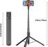 PEUJTEO 70" All-in-1 Auto Pop up Selfie Stick Tripod, Aluminum Celly Phone Selfie Stick for iPhone Android