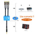 25ft 1/8" 3.5mm 2 1 1 2 mp3 Sound Channel swicher aux input RCA output Switch Selector in Out R/L Stereo Audio in Out