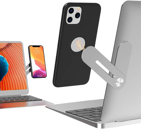 DK177 Laptop Phone Holder, Laptop or Desktop Monitor Side Mount Phone Holder, Slim