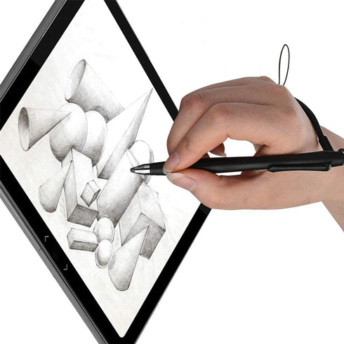 2 Pcs Portable Spring Rope Stylus Pen, Scratch Proof Pen with Stylus Tip for Touchscreen, Drawing and Note-Taking
