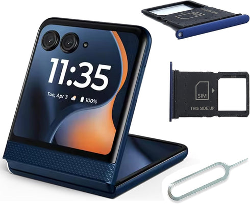 Ygpmoiki 2025/Razr 60 XT2553 XT2553-1 XT2553-2 for Motorola Moto Razr Micro SD Card Slot Single Sim Card Tray Holder