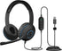 Cyber Acoustics Stereo USB Headset (AC-5008A), In-line Controls for Volume & Mic Mute