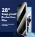 MAGIC JOHN Privacy Glass Screen Protector for iPhone 11/XR 6.1" - 2 Pack, Bubble-Free, HD Clear, Easy Install, Auto