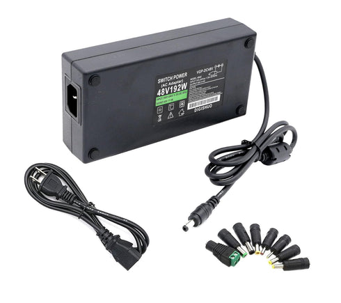 DC 48V 4A 192W Power Supply Adapter Transformer Switch AC 110V/240V to