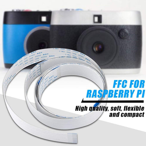 3pcs/Set 15 Pin FFC Ribbon Flexible Flat Cable for Raspberry Pi Module Camera, 30cm, 50cm, 100cm