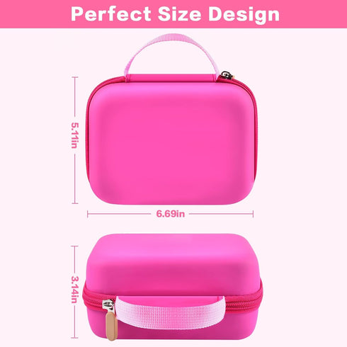 Kids Instant Print Camera Case for Dylanto, VTech KidiZoom, Goopow, and FUNKAM Waterproof Cameras (Pink)
