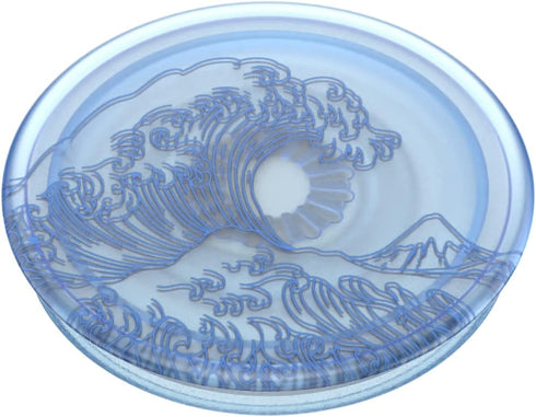 PopSockets Plant-Based Phone Grip with Expanding Kickstand, Eco-Friendly for Phone - Translucent Ocean
