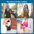 2Pack Leather Phone Wallet, Adhesive Stick On Credit Card Holder for Back of iPhone and Android Phone Case-Black