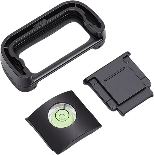 A7C Dpofirs Eyecup Viewfinder & Hot Shoe Cover Protector with Bubble Level for Camera - Silicone Eye Cup, Dust Proof