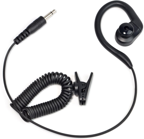 TWAYRDIO 1 Pin 3.5mm Radio Earpiece Replacement for Motorola Kenwood Walkie Talkie, Listen/Receive Only Police Radio