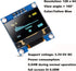 DORHEA 0.96 Inch 128x64 SSD1306 I2C OLED Display Module Pixel IIC Screen Compatible with Arduino Raspberry Pi Blue