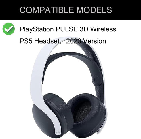 Cooling-Gel Earpads Cushions Replacement Compatible with Sony Playstation 5 Pulse PS5 3D Headset.Replacement Ear Pads Cushions with Noise Isolation Foam.