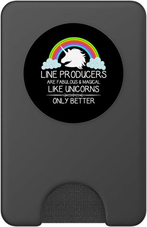 Line Producer Gifts Line Producers are Like Unicorns | Funny Production Producer PopSockets PopWallet for MagSafe