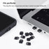 12PACK USB C Anti Dust Plug with Easy-Grip Tab for Samsung Galaxy S23-S20, Google Pixel 8, OnePlus, Laptop Dust Cover