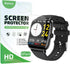 Compatible 6 Pack Screen Protector for Zhizhi P72 Smart Watch, Full Coverage Clear TPU Film