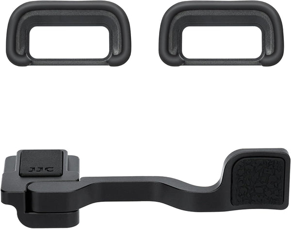 JJC Soft Eye Cup Eyecup Eyepiece & Metal Thumb Rest Grip for