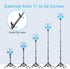Fugetek 62" 4 100% 360 2 Professional Cell Phone Tripod, Ultra Stable Leg Design, Bluetooth Remote, All Aluminum Stick