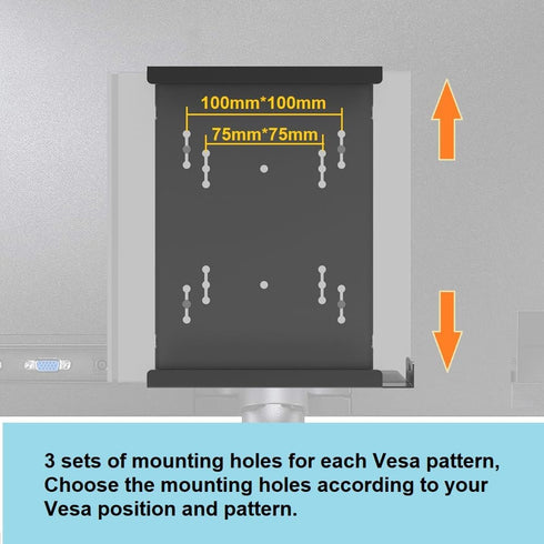 JINGCHENGMEI Wall Mount for Mini PC, Compatible with Dell OptiPlex Micro Form Factor, VESA and Under Desk Mounting