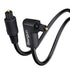 90 Degree Toslink Optical Audio Cable 6 Foot, Slim S/PDIF Digital Right