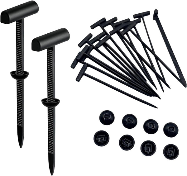 FENXHAPY 150PCS Heavy Duty Nylon Universal Cable Tie Buckle Reusable Snap Fit Fastening