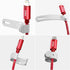 PZOZ (5 pcs) Reusable Magnetic Cable Ties, Elastic Silicone Cord Organizer Straps for iPhone Charging Cable, White