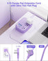 Beeiker 6 USB(3 5Ft 24W 3 USB C) Purple Travel Power Strip- Purple Extension Cord with USB Charging Station