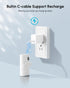 L.LYFOVR 13/12/14 Series,5000mah Pack Small White Portable Power Bank for iPhone Mini Battery Charger for Lightning