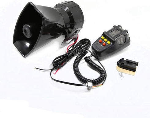 Siren Police Car Horn Speaker with Microphone Amplifier 12V 80W Emergency Sound System