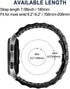 Band for Samsung Gear S3 / Galaxy Watch 46mm / Galaxy Watch 3 45mm, 22mm 7-Rows Stainless Steel Replacement Strap