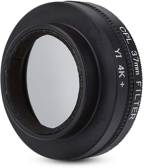 37mm Camera Lens Filter Set, Circular Polarizer Lens Filter with Adapter Ring for Xiaomi 4k/4k+/Lite
