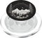Boho Chic Floral Forest Nature Mountain Black White Girls PopSockets MagSafe PopGrip for iPhone