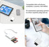 RANYUNSYZ 2Pcs 2-in-1 White High-Speed Type-C Phone Computer OTG Card Reader TF/SD Card, for Phone, Computer, Camera