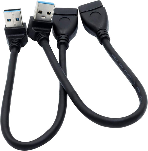 Male to Female Extension Cable, 2Pack USB 3.0 Male to Female Adapter, 7.9 inches (20cm)
