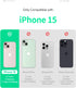 GOOSPERY Magnetic Door Bumper Compatible with iPhone 15 Case, Card Holder Wallet, Auto Closing Protective Cover