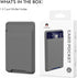 AHASTYLE Phone Card Holder Stick On, Slim Phone Wallet with Strong Adhesive Silicone Pouch for iPhone/Android (Deep