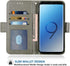 Compatible with Coolpad Legacy S/SR Wallet Case Wrist Strap Lanyard Leather Flip Card Holder Stand Cell Accessories Folio Phone Cover for Cool Pad CP3648 3648A CP3320AS2 Women Men Grey