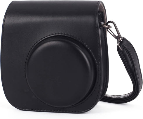 Phetium Instant Mini 12 Camera Protective Case for Instax Mini 12 11, PU Leather Bag with Pocket and Adjustable Strap -