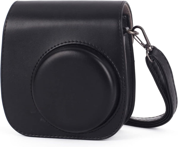 Phetium Instant Mini 12 Camera Protective Case for Instax Mini 12 11, PU Leather Bag with Pocket and Adjustable Strap -