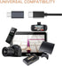 TFAK 4Pack Cam,MP3 USBC to Mini USB Adapter, USB Mini to Usbc Adapter Supports Charge & Data Sync Compatible