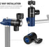 NEEWER Light Stand Mount Adapter with Cold Shoe and 1/4” Screw Mini Ball Head, Fits Flat Head Light Stand