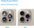 Vimour 15 (2 Sets) Rear Camera Lens Glass Replacement for iPhone Pro Max Pre-Installed Adhesive with Installation