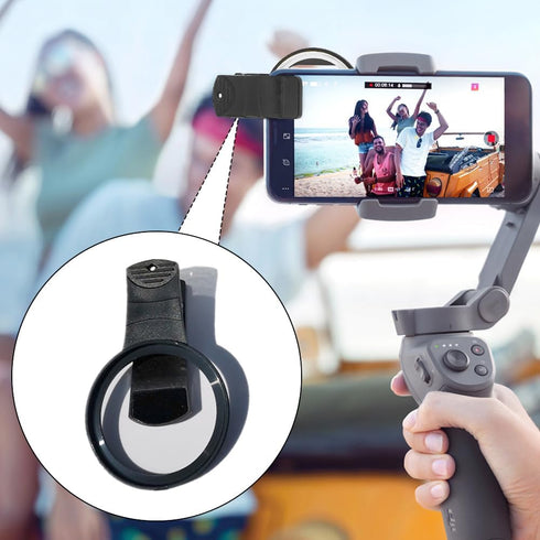 52mm Clip-on CPL Phone Camera Lens Filter, Universal CPL Filter Compatible with iPhone, Samsung, Android Smartphones