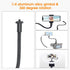 Gooseneck Camera Mount 11 inch Gooseneck Arm 1/4 20 Threaded Male Female Flexible Tube Arm Max 4.4 lbs Load Phone Holder for DSLR Tripod Security cam Video Light