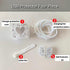 Cable Protector for iPhone Charger, Sparkle Love Heart Design for Women, Luxury Soft Data Line Cover (Silver)