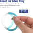 LXUEJIE 10 Pack (5 Silver+5 Universal Metal Rings, Magnetic Ring for Phone Cases & Wireless Charging Magnetic Ring