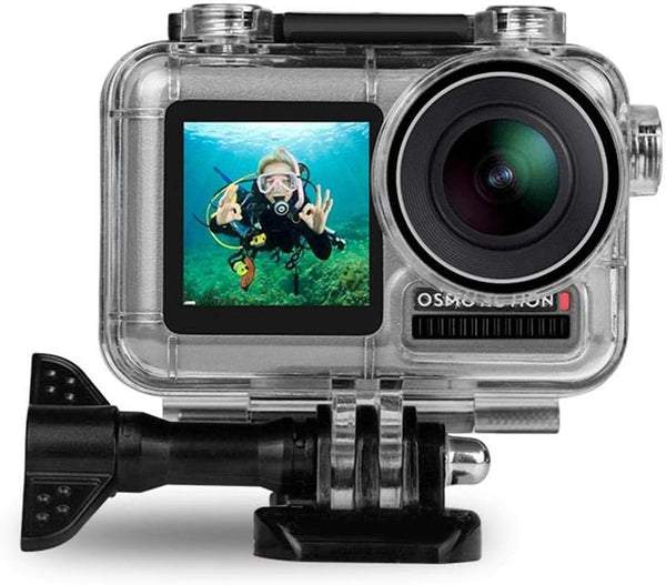 FitStill Waterproof Case for DJI Osmo Action Camera, Underwater Accessories Kit, 45M Diving Housing Protective Shell