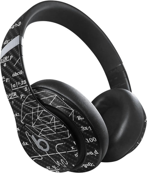 MightySkins Carbon Fiber Skin Compatible with Beats Studio Pro - Mathematical, Protective Durable Textured Finish