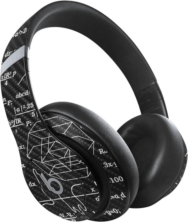 MightySkins Carbon Fiber Skin Compatible with Beats Studio Pro - Mathematical, Protective Durable Textured Finish