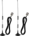 ACEIRMC 2pcs VHF UHF Ham Amateur Radio Police Scanner Antenna Magnetic Base BNC